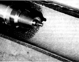 фрагмент реализации набрызгового метода на малых диаметрах без использования разглаживающих устройств